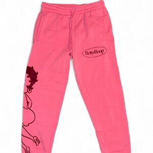 Hot pink Betty Boop sweatpants - size M